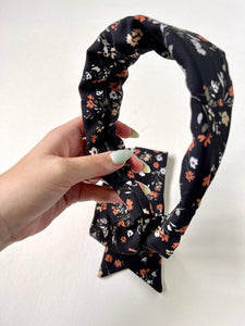 Fall Florals Collection | Scarf Headband | Knot Scrunchie | Pony Scarf | 3-in-1 | Multi-Use Accessory-scarf scrunchie-Bardot Bow Gallery-Apple Cider-Scarf Scrunchie-Bardot Bow Gallery