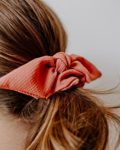 Crepe Oversize Knot Scrunchie | Bow Scrunchie | Multiple Colors | Hand Tied-scrunchie-Bardot Bow Gallery-Black-Bardot Bow Gallery