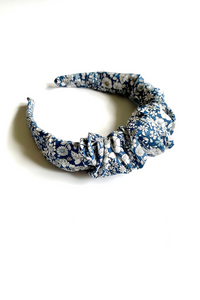 Floral Scrunchie Headband | Liberty London Cotton | Hard Headband | Luxury Fabric Headbands | Made to Order-Headband-Bardot Bow Gallery-Autumn Blossoms-Bardot Bow Gallery