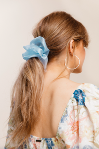 Organza Ruffle Scrunchie | Oversize Scrunchie | Spring Pastel Hair Accessories | Handmade-scrunchie-Bardot Bow Gallery-Pink-Bardot Bow Gallery