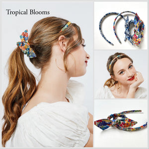 The Liberty Series Headband | Multiple Patterns to Choose | Headband + Petite Knot Scrunchie | Sold Separately or Set | Liberty of London-Bardot Bow Gallery-Petite Knot Scrunchie-Autumn Blossoms-Bardot Bow Gallery