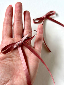 Dusty Rose Double Sided Satin Ribbon Made in France 7 Widths to Choose From  -  Israel