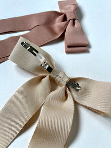 Buttercream Luxe Oversize Grosgrain Bow | Sample Product | Ships Quick | One of a Kind | Luxury Designer Ribbon Hair Accessories | Handmade in USA | Gift for Her-Hair Bow-Bardot Bow Gallery-Bardot Bow Gallery