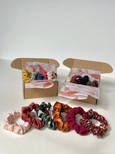 Skinny Scrunchie Surprise Bundle Box | Assorted Variety | Mystery 6 Pack | Upcycled Zero Waste | Handmade Gift-scrunchie-Bardot Bow Gallery-Bardot Bow Gallery