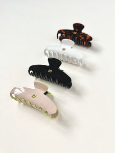 Classic Bardot Claw Clip | Hair Clip | Claw Clip-claws clips-Bardot Bow Gallery-Glossy Black-Bardot Bow Gallery