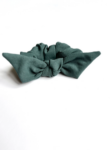 Linen Petite Knot Scrunchie | Multiple colors-scrunchies-Bardot Bow Gallery-Peacock Teal-Bardot Bow Gallery