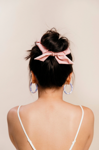 Peached Series Knot Scrunchie | Multiple colors-scrunchies-Bardot Bow Gallery-Blushing Pink-Bardot Bow Gallery
