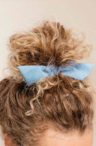Peached Series Knot Scrunchie | Multiple colors-scrunchies-Bardot Bow Gallery-Powder Blue-Bardot Bow Gallery
