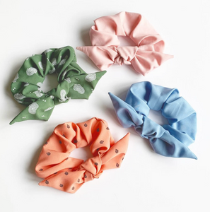 Peached Series Knot Scrunchie | Multiple colors-scrunchies-Bardot Bow Gallery-Blushing Pink-Bardot Bow Gallery