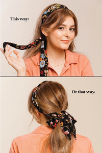 Effortless Scarf Headband | Ditsy Floral | Luxury Headband | Handmade-Headband-Bardot Bow Gallery-Effortless Headband-Marigolds-Bardot Bow Gallery