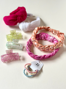 Sorbet Braided Hair Tie Set | Hair Tie Set | Bracelet Hair Tie | Set of 5-Hair Accessories-Bardot Bow Gallery-Bardot Bow Gallery