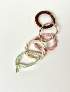 Assorted Embellished Hair Tie Set | Bracelet Hair Tie | Set of 5 | Pearl Hair Ties-elastics-Bardot Bow Gallery-Bardot Bow Gallery