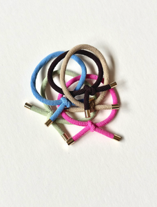 Summer Love Corded Hair Tie Set | Hair Tie Set | Bracelet Hair Tie | Set of 5-elastics-Bardot Bow Gallery-Bardot Bow Gallery