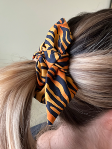Bengals Tiger Stripes Knot Scrunchie and Scrunchie Headband | Black and Orange Scrunchies | Choose from two sizes | Cincinnati Bengals-Bardot Bow Gallery-Scrunchie Headband-Bardot Bow Gallery