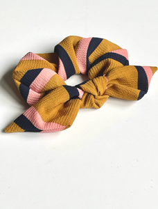 BardotBowGallery Bengals Tiger Stripes Knot Scrunchie and Scrunchie Headband | Black and Orange Scrunchies | Choose from Two Sizes | Cincinnati Bengals |