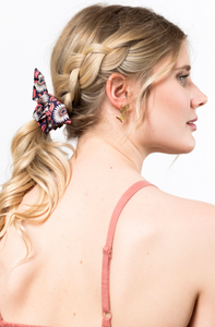 Floral Petite Knot Scrunchies | Liberty London Cotton | Colorful Florals | Fine Hair Scrunchies | Luxury Fabric Scrunchies-knot scrunchie-Bardot Bow Gallery-June Blooms-Bardot Bow Gallery