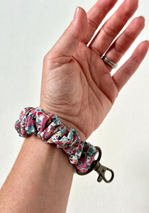 Wristlet Scrunchie | Keychain Scrunchie | Assorted Patterns | Made to Order-Wristlet-Bardot Bow Gallery-Hot Pink Tana Lawn-Bardot Bow Gallery