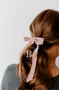 Bow Bundle | The Standard Velvet Long Bow Bundle | Set of 5 | Several Colors | Gift under 100 | Gift for Her-Bardot Bow Gallery-Classic-Alligator Clip-Bardot Bow Gallery