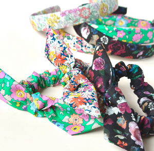 The Liberty Series Headband | Multiple Patterns to Choose | Headband + Petite Knot Scrunchie | Sold Separately or Set | Liberty of London-Bardot Bow Gallery-Headband-Autumn Blossoms-Bardot Bow Gallery