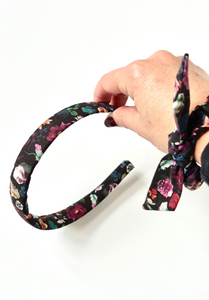 The Liberty Series Headband | Multiple Patterns to Choose | Headband + Petite Knot Scrunchie | Sold Separately or Set | Liberty of London-Bardot Bow Gallery-Headband-Autumn Blossoms-Bardot Bow Gallery