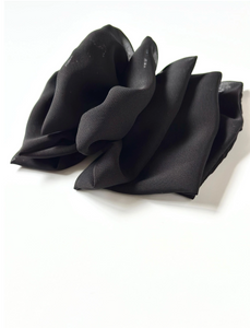Chiffon Accordion Bow Barrette | Upscale Women's Bow-Bardot Bow Gallery-Black-Medium Barrette-Bardot Bow Gallery