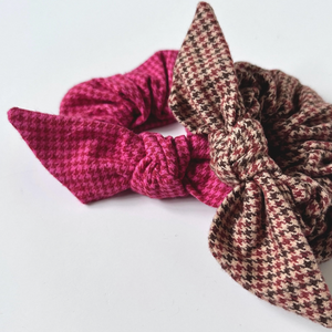 Flannel Series Knot Scrunchie | Plaid Scrunchie | Several  display picture 3