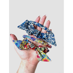 Tropical Vibes Skinny Headbands + Skinny Knot Scrunchie | Set of 2 | Gifts for Her-Bardot Bow Gallery-Headband-Nautical Blue-Bardot Bow Gallery