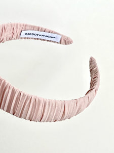 Pink Pleated Headband-Bardot Bow Gallery-Bardot Bow Gallery