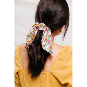 Summer Daisies Scarf Scrunchie-scarf scrunchie-Bardot Bow Gallery-Bardot Bow Gallery